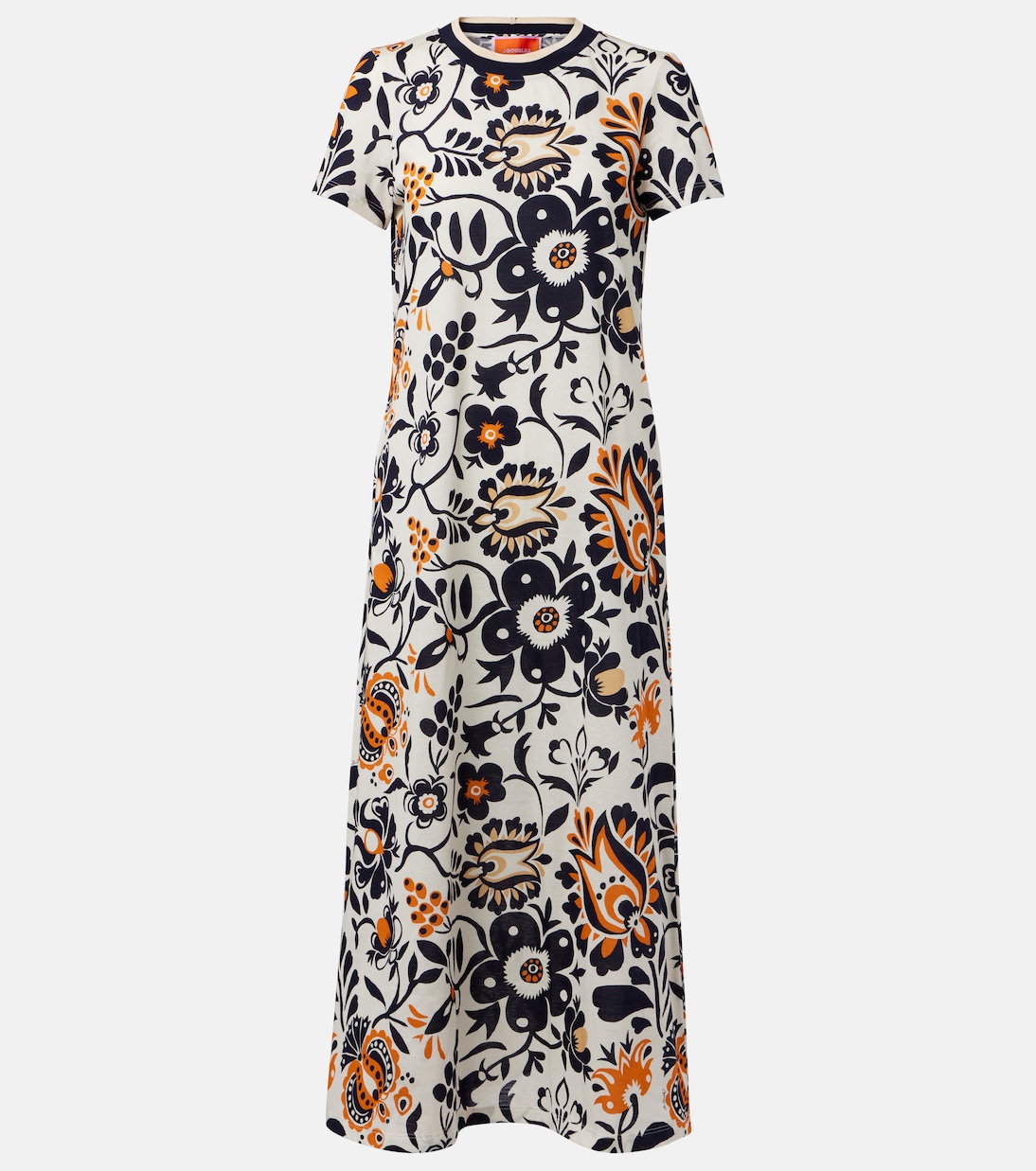 Sporty Swing cotton jersey midi dress | La DoubleJ