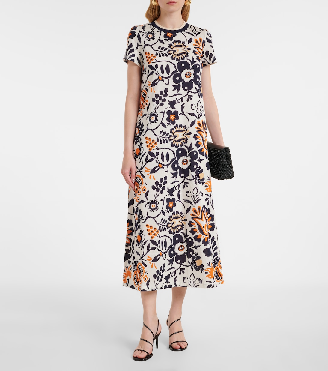 Sporty Swing cotton jersey midi dress | La DoubleJ