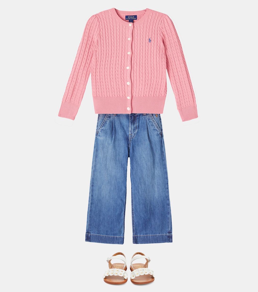 High-Rise Wide-Leg Jeans | Polo Ralph Lauren Kids
