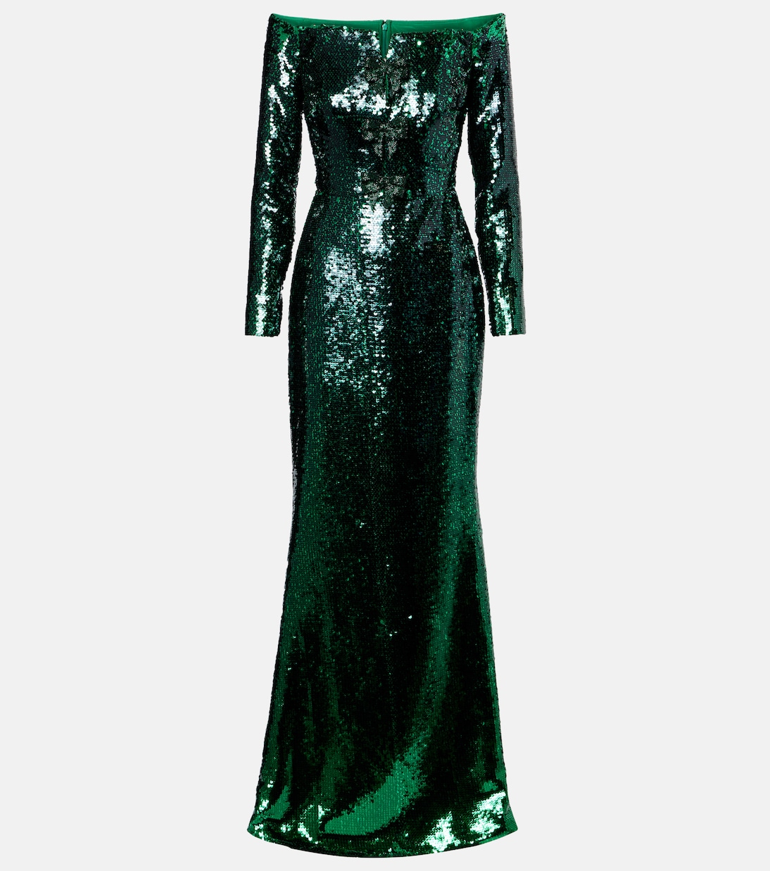 Sequined off-shoulder gown | Elie Saab