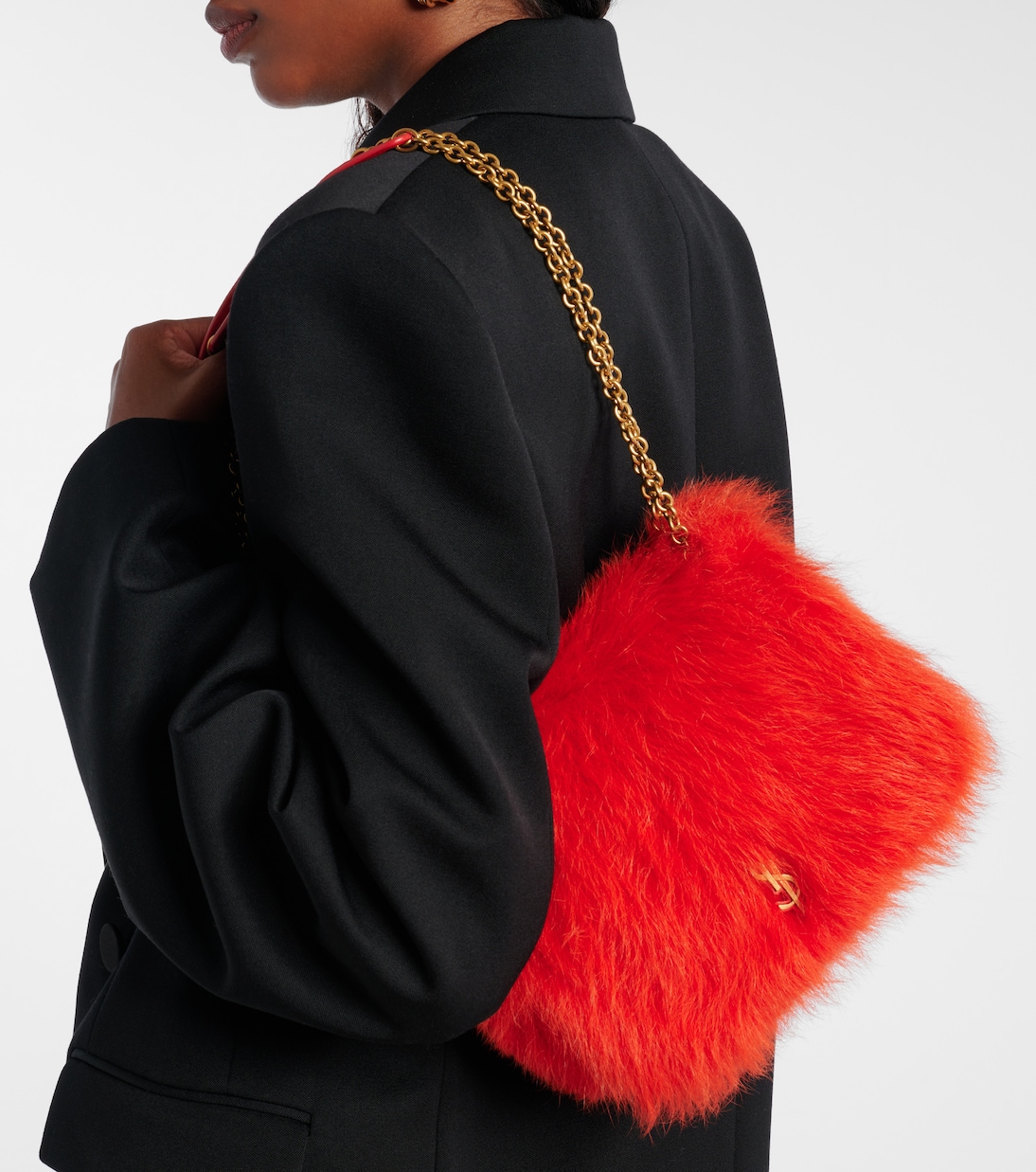 Jamie 4.3 Mini shearling shoulder bag | Saint Laurent