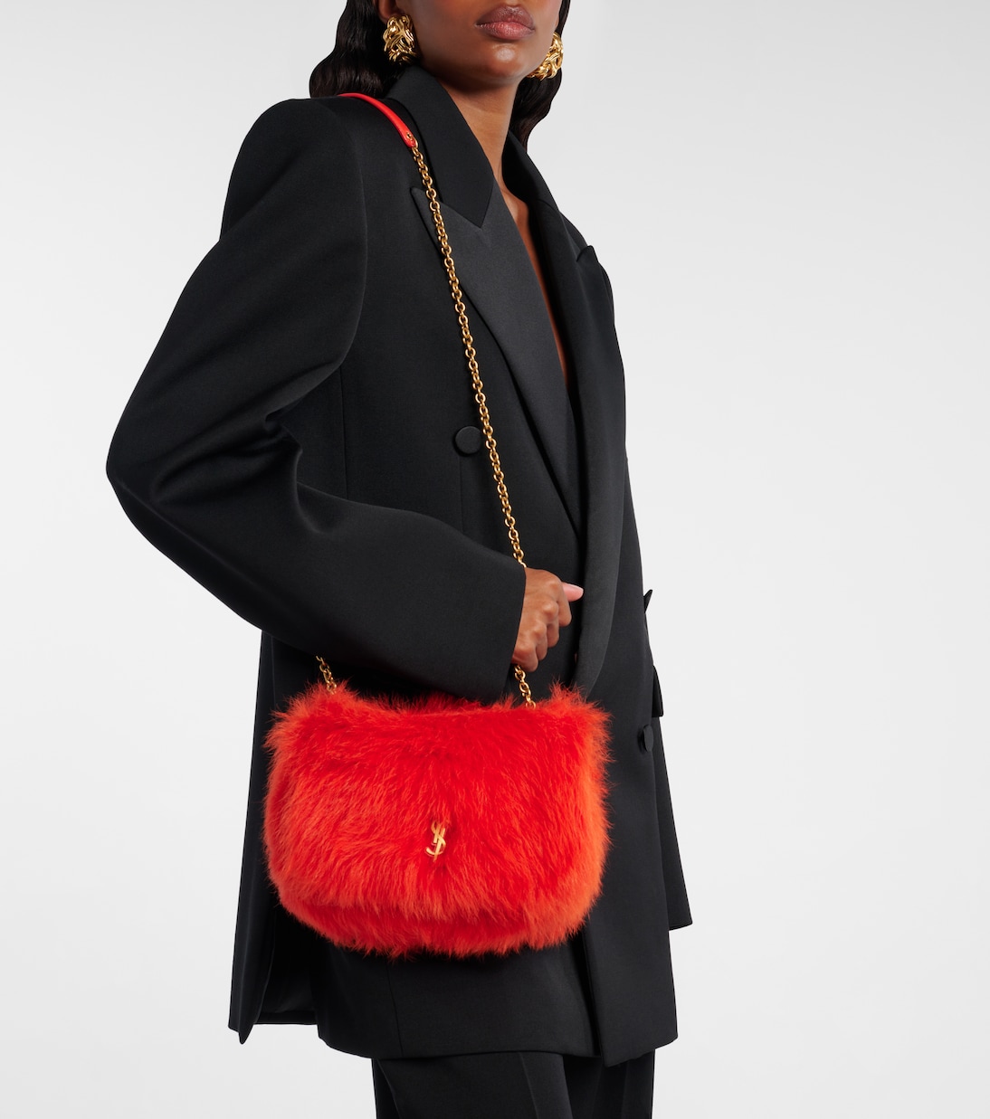 Jamie 4.3 Mini shearling shoulder bag | Saint Laurent