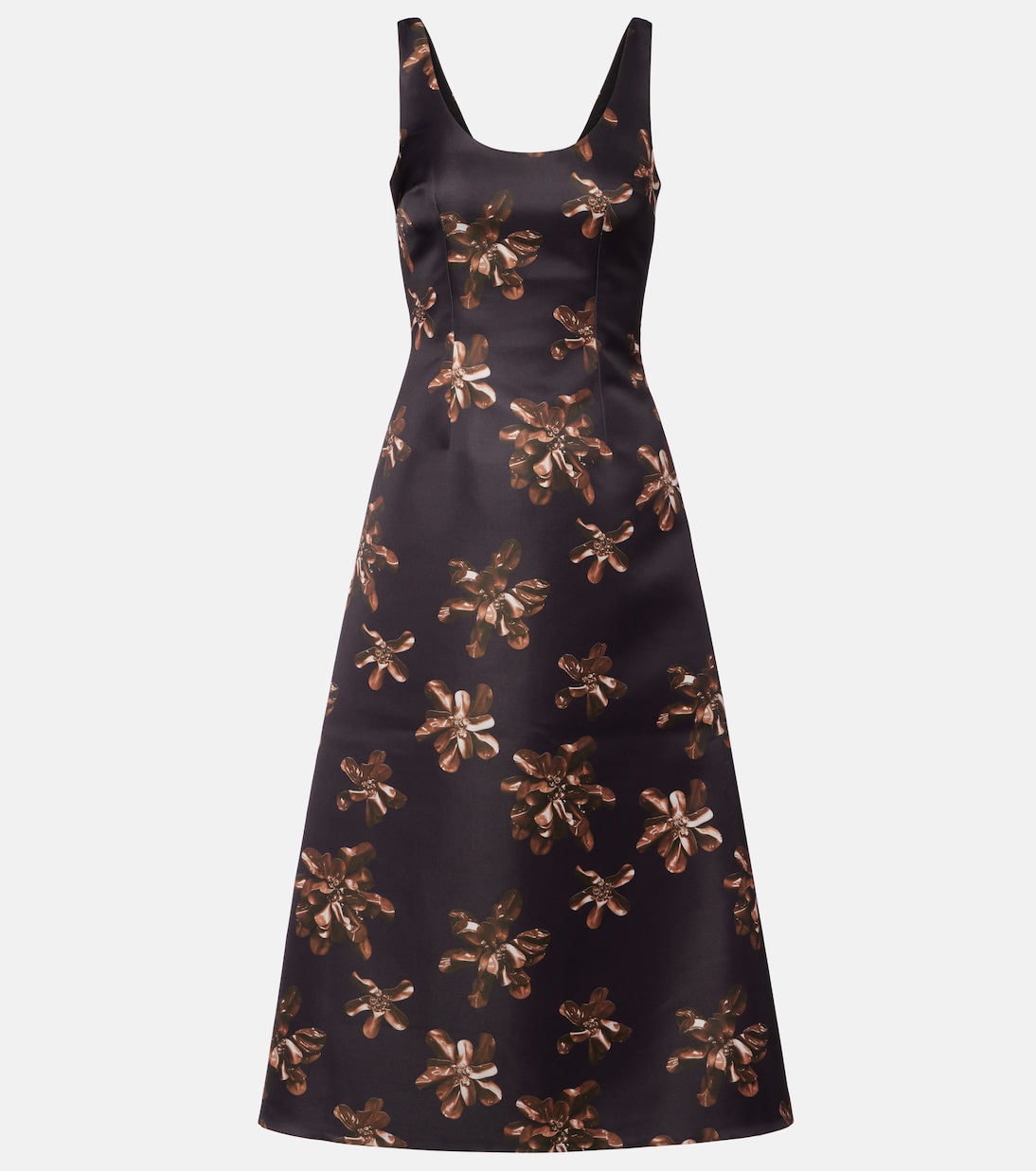 Tippi floral genzianella midi dress | Emilia Wickstead