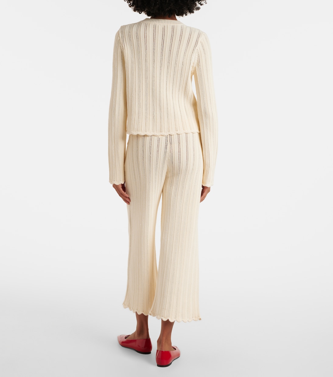 Cárdigan Mariette de pointelle de algodón | Altuzarra
