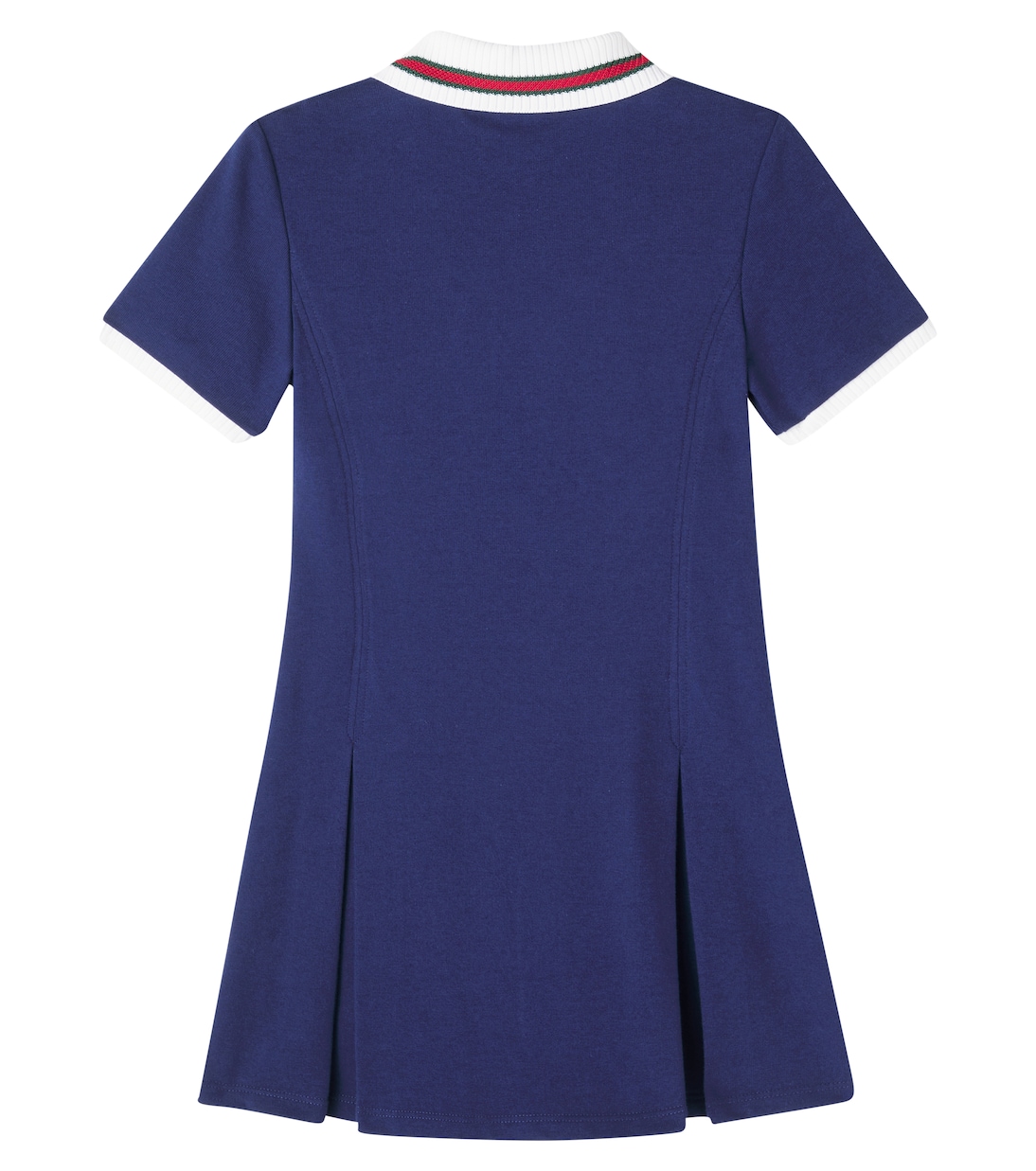 Web Stripe cotton polo dress | Gucci Kids
