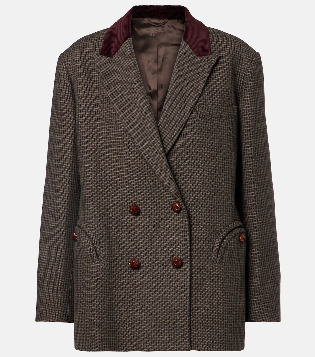 Nightbreak double-breasted wool-blend blazer | Blazé Milano