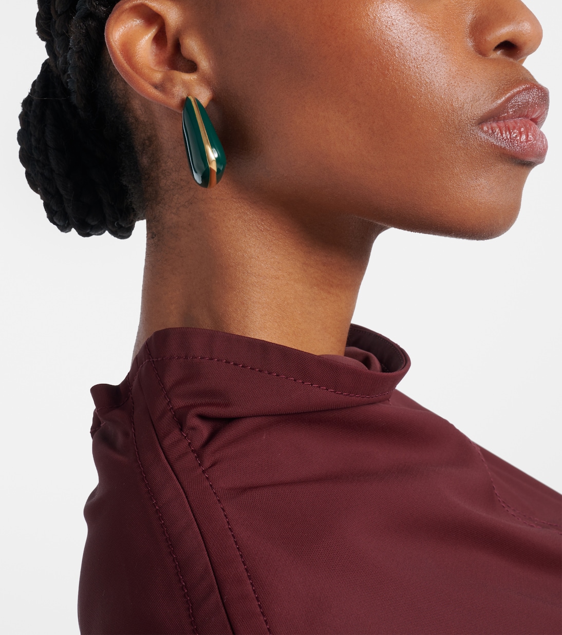 Boucles d’oreilles Fin Small en argent sterling | Bottega Veneta