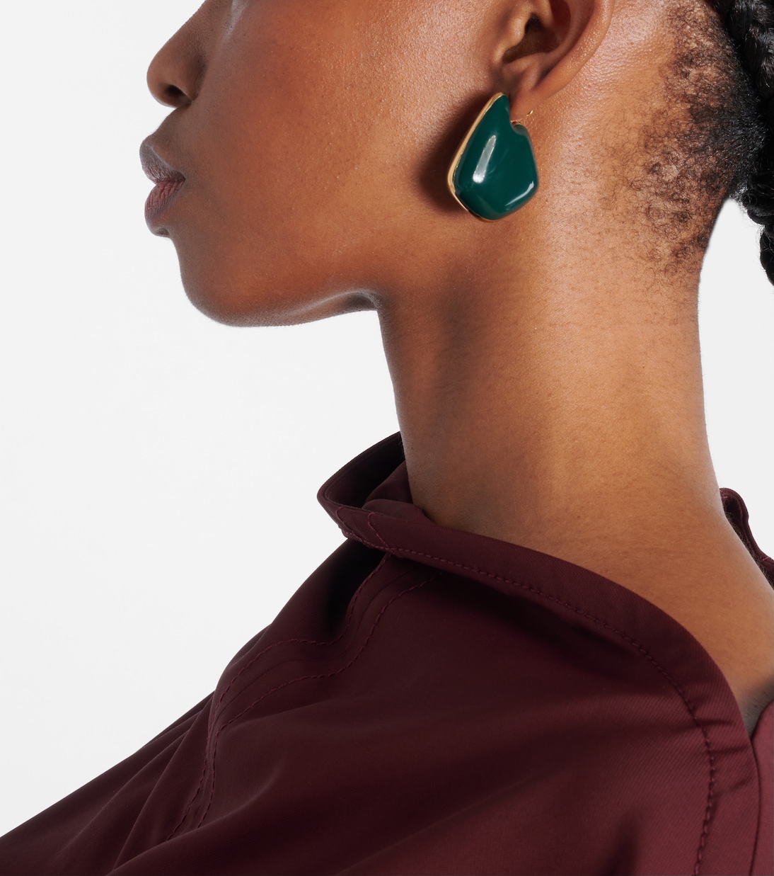 Boucles d’oreilles Fin Small en argent sterling | Bottega Veneta