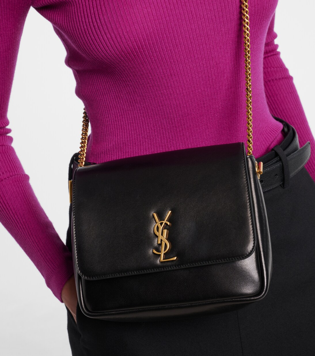 Kate leather shoulder bag | Saint Laurent