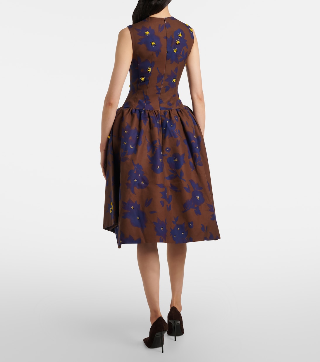 Bedrucktes Midikleid aus Baumwolle | Shushu/Tong