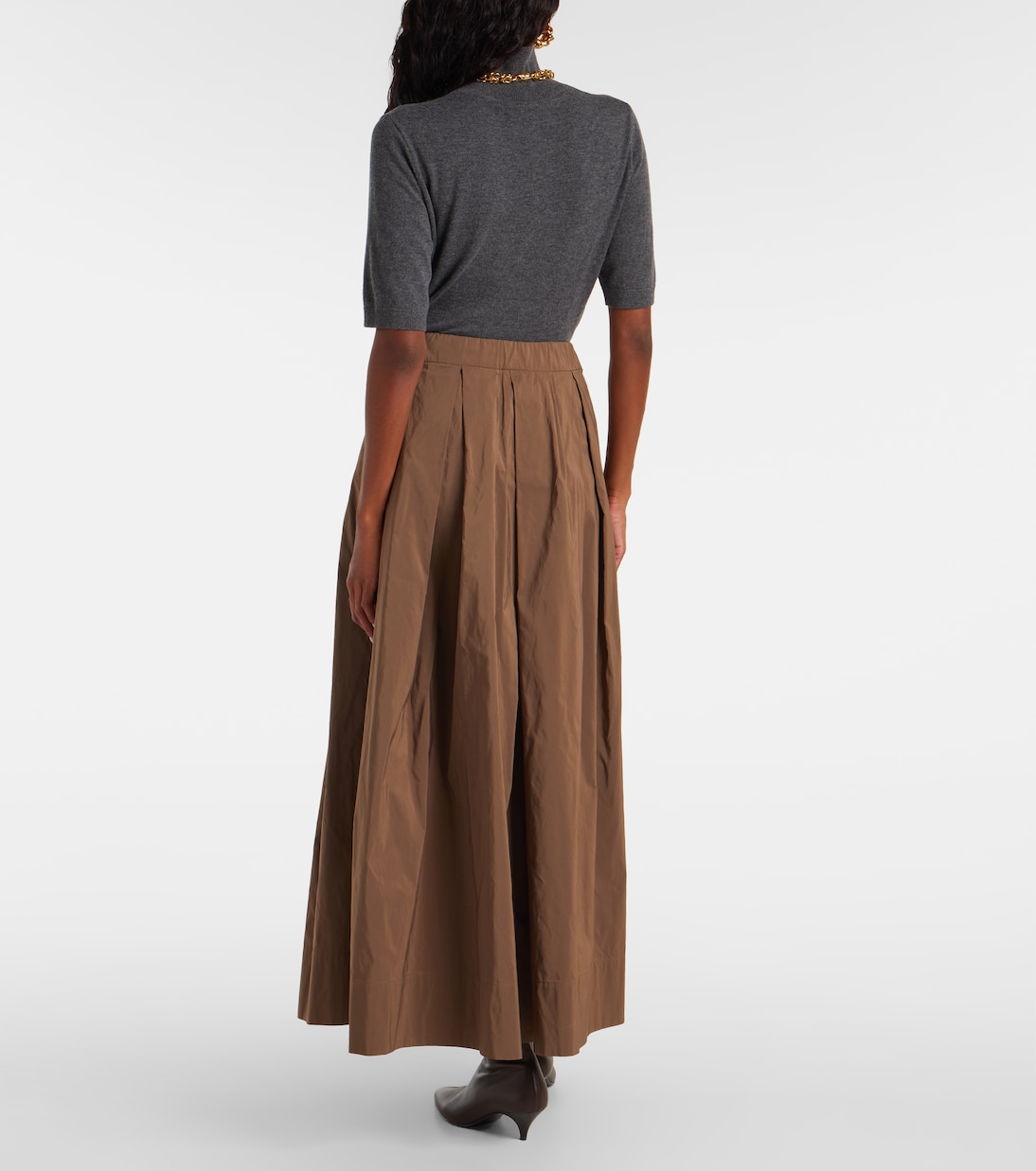 Aloe cotton-blend maxi skirt | 'S Max Mara