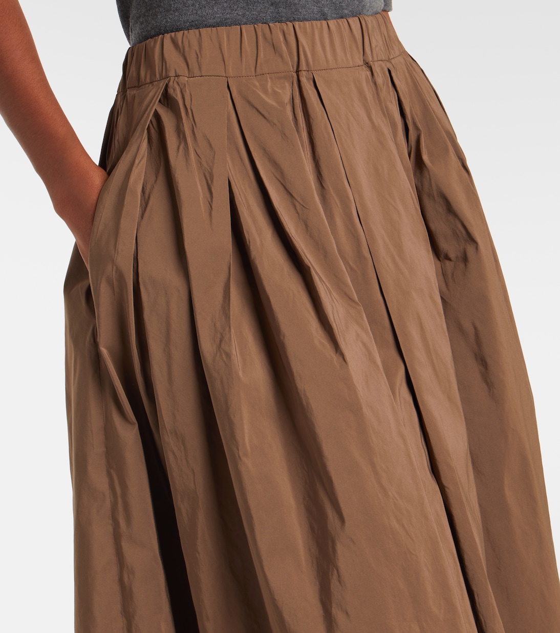 Aloe cotton-blend maxi skirt | 'S Max Mara