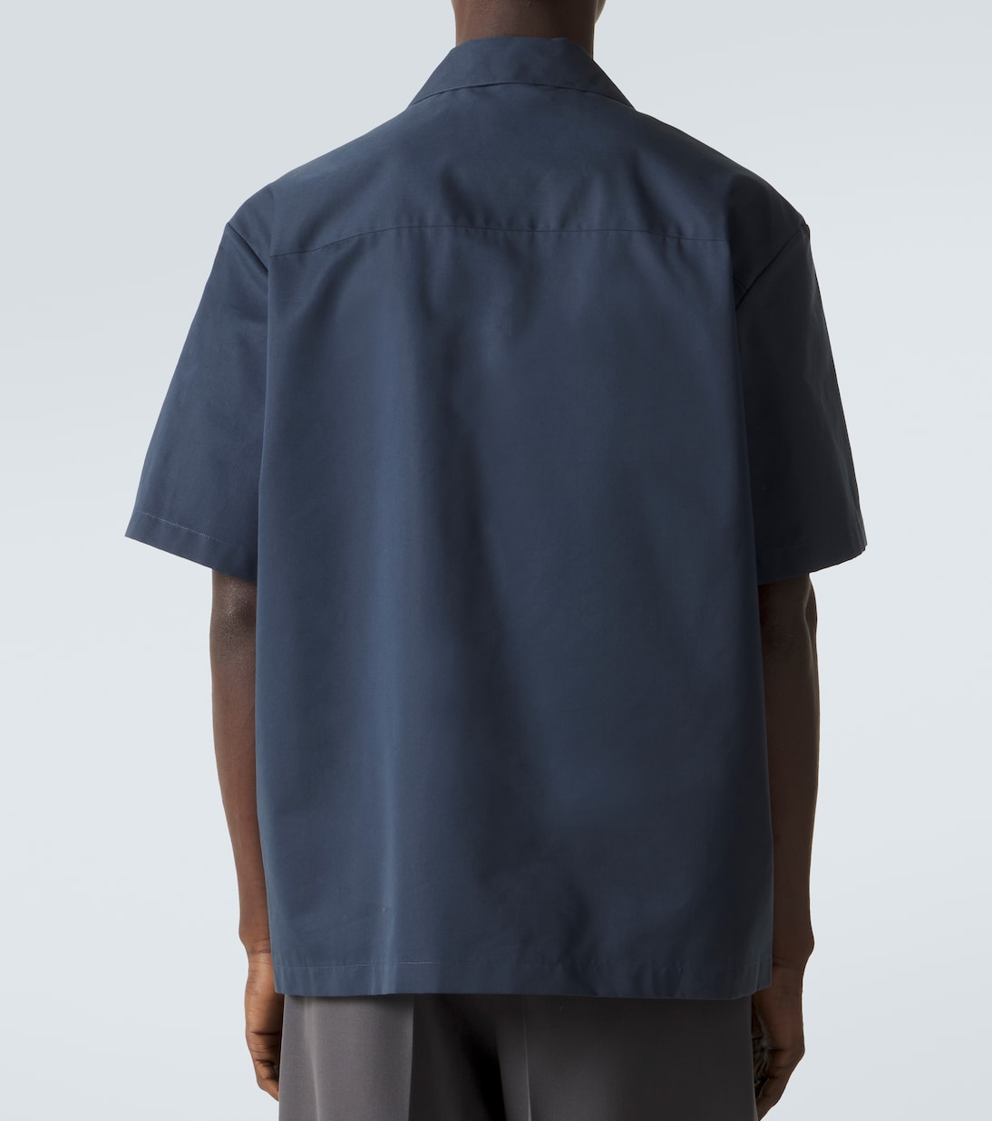 Cotton and silk bowling shirt | Jil Sander