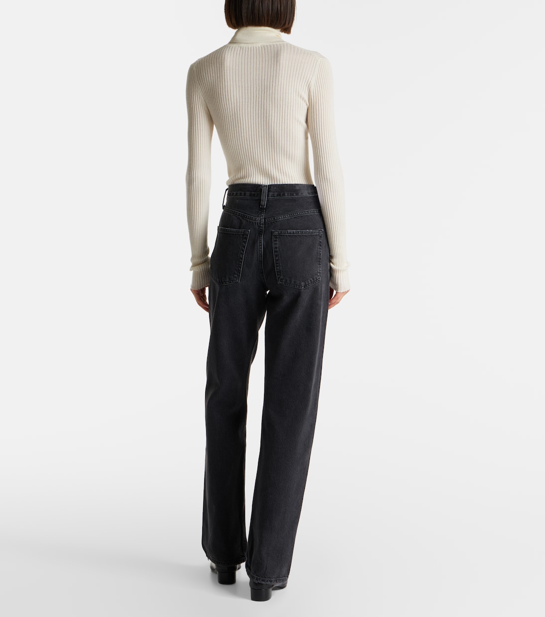 Kelly high-rise straight jeans | Agolde