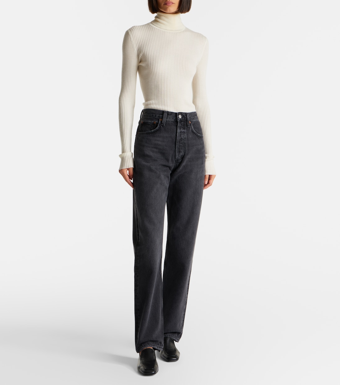 Kelly high-rise straight jeans | Agolde