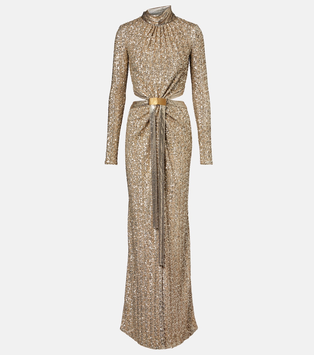 Sequined gathered gown | Rabanne