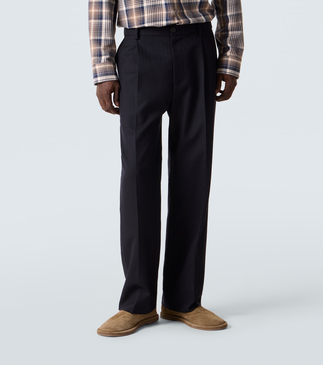 x Aaron Levine Selby wool straight pants | Studio Nicholson