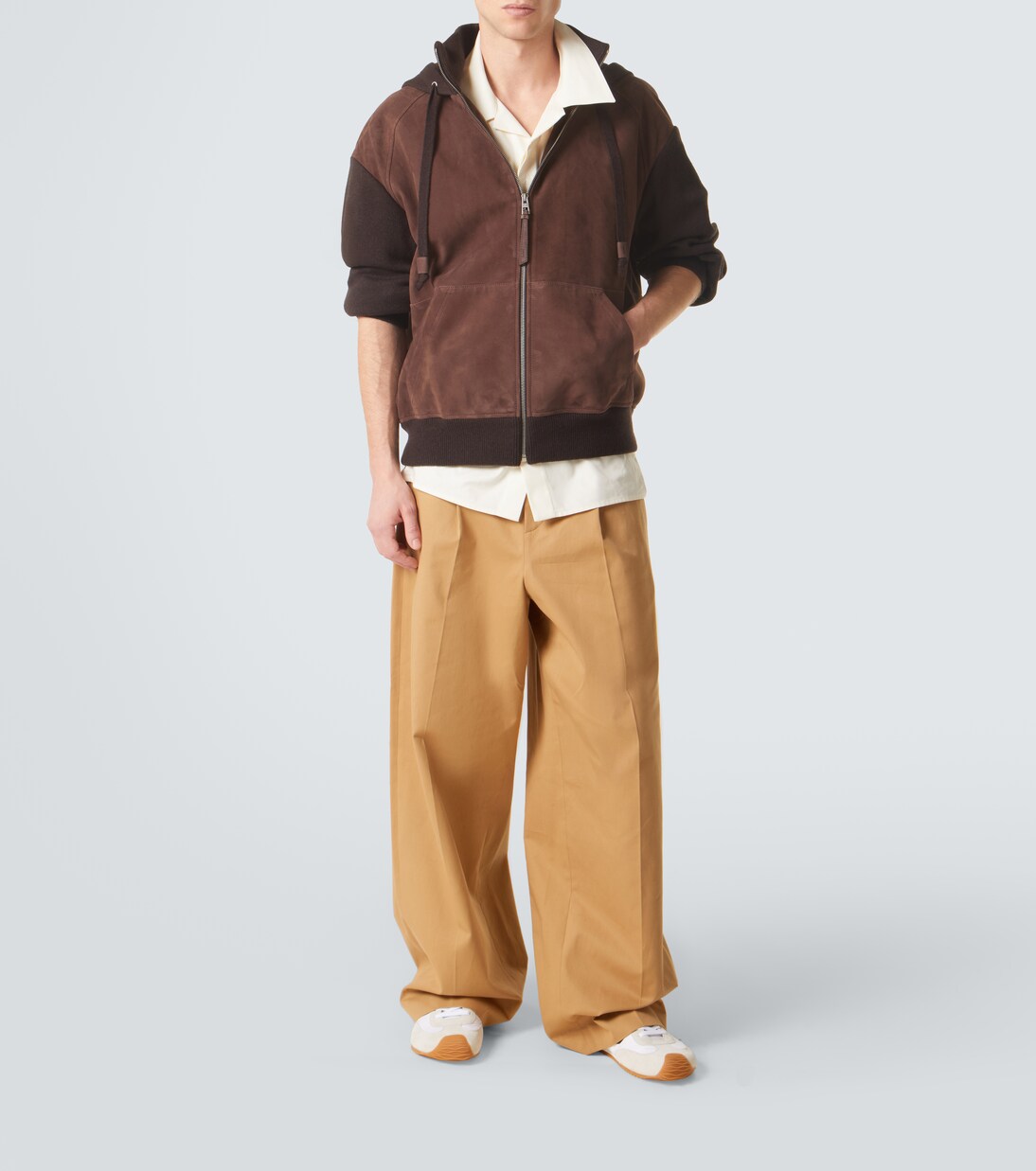 Ballet Runner 2.0 suede-trimmed sneakers | Loewe