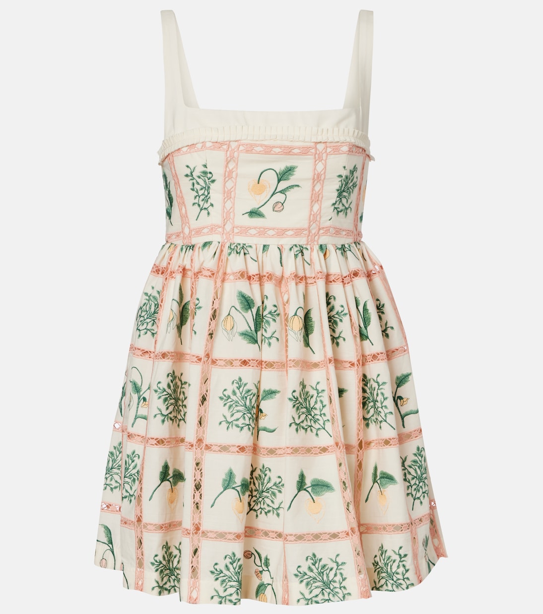 Besticktes Minikleid Barbara aus Baumwolle | Agua by Agua Bendita