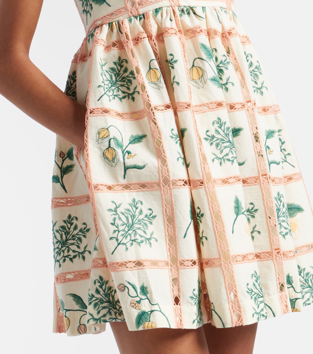 Besticktes Minikleid Barbara aus Baumwolle | Agua by Agua Bendita