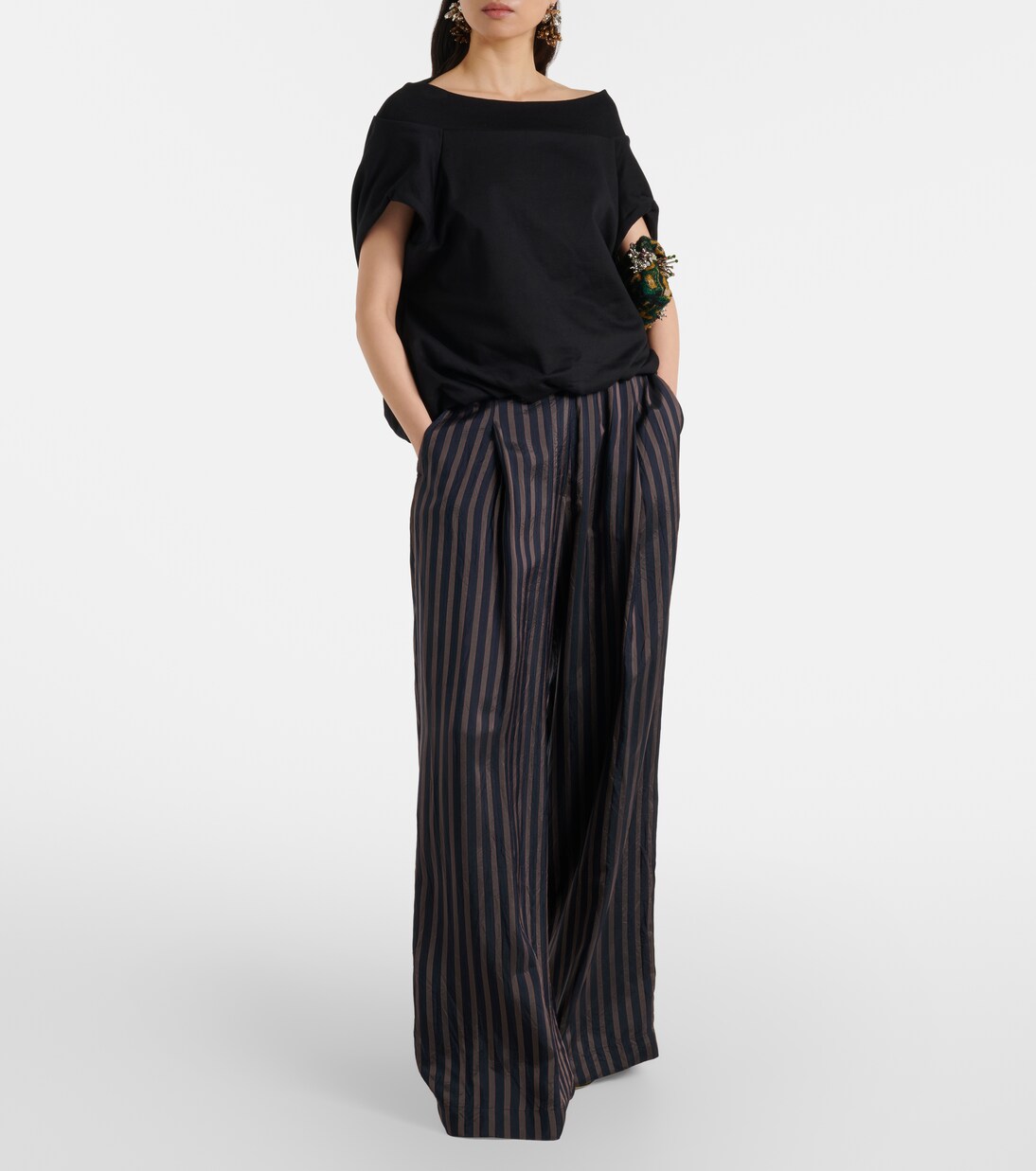 Striped wide-leg pants | Dries Van Noten