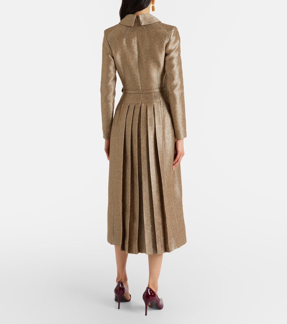 Kalonice belted sequined tweed maxi dress | Emilia Wickstead