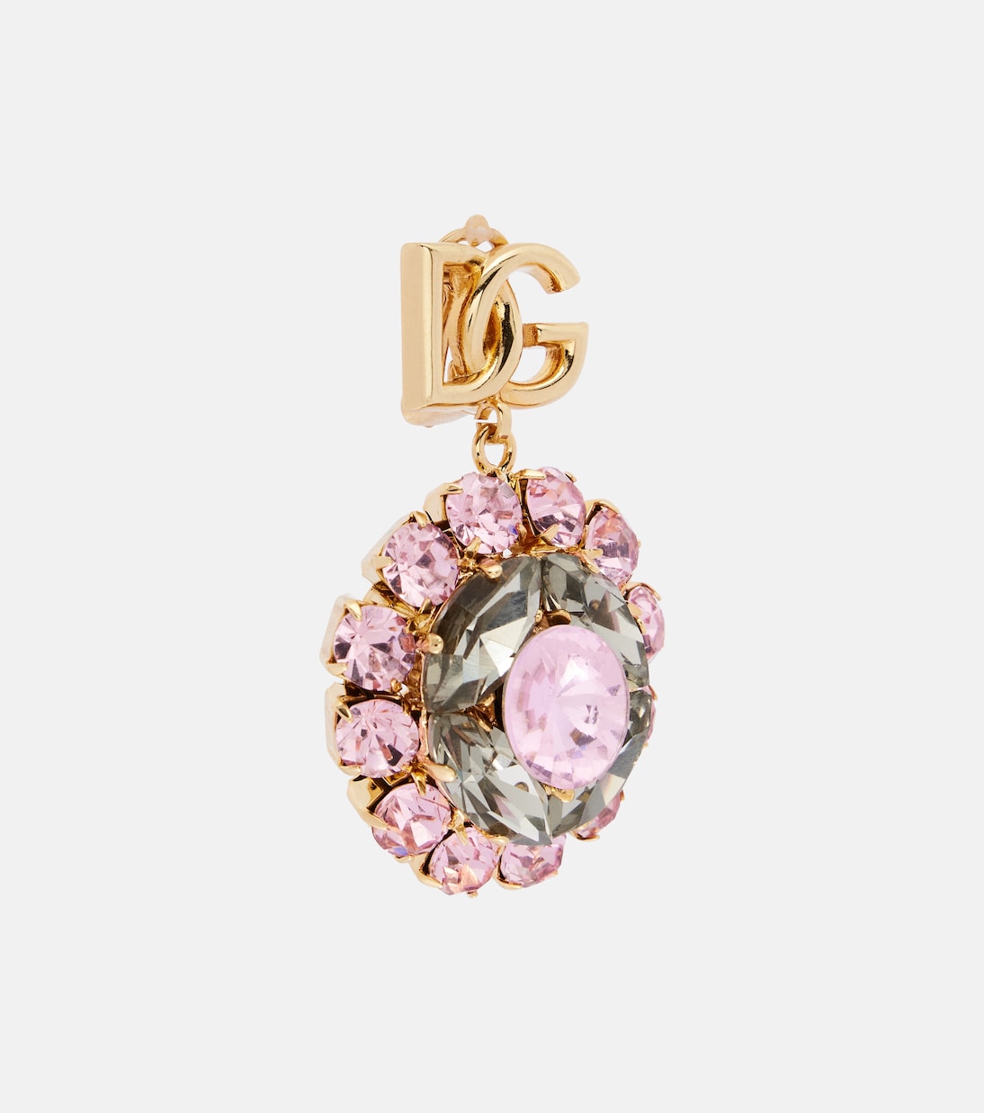 Re-Edition DG embellished clip-on earrings | Dolce&Gabbana