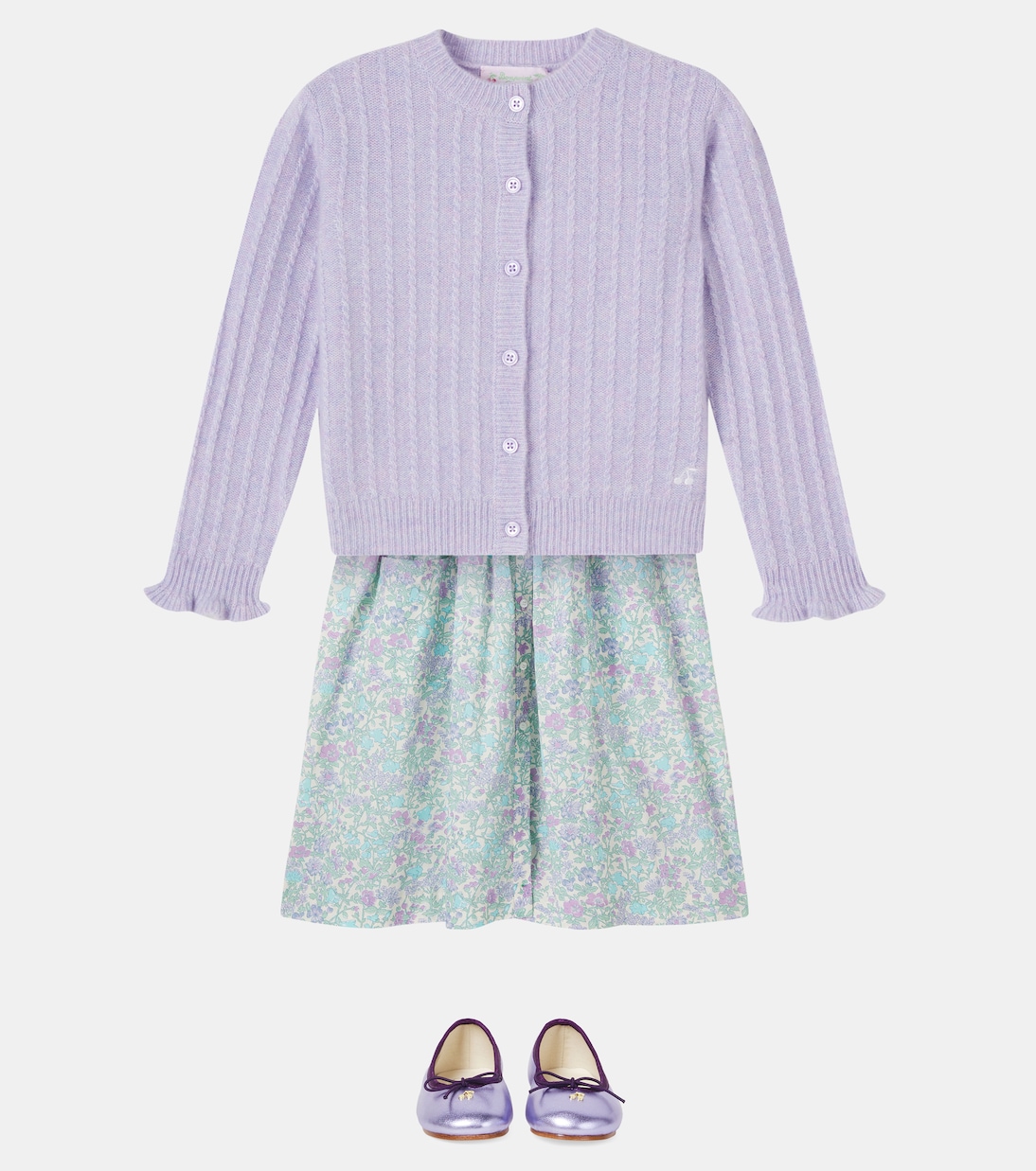 Lena cable-knit cashmere cardigan | Bonpoint