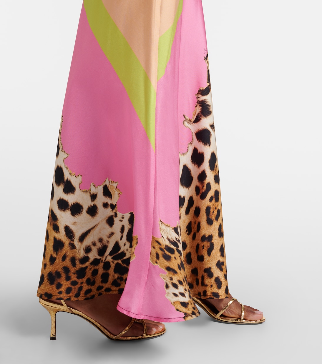 Printed silk slip dress | Roberto Cavalli