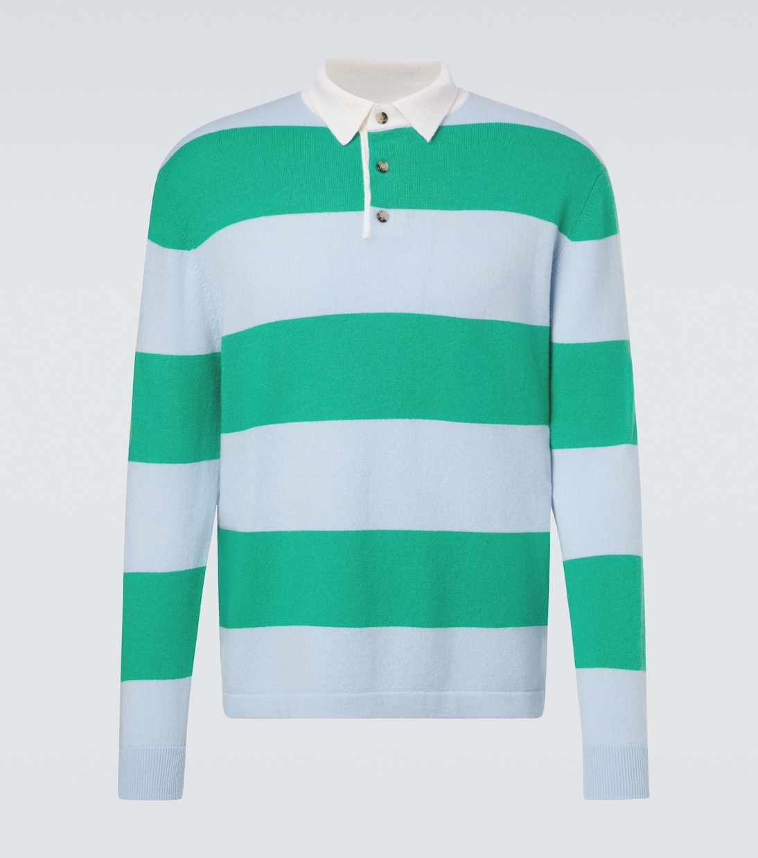 Polo in lana e cashmere a righe | Allude