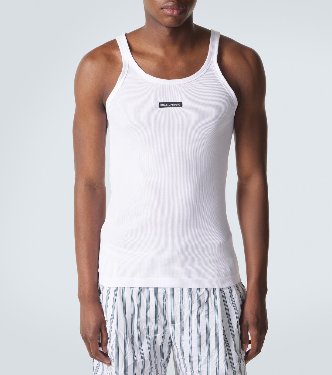 Ribbed-knit cotton tank top | Dolce&Gabbana