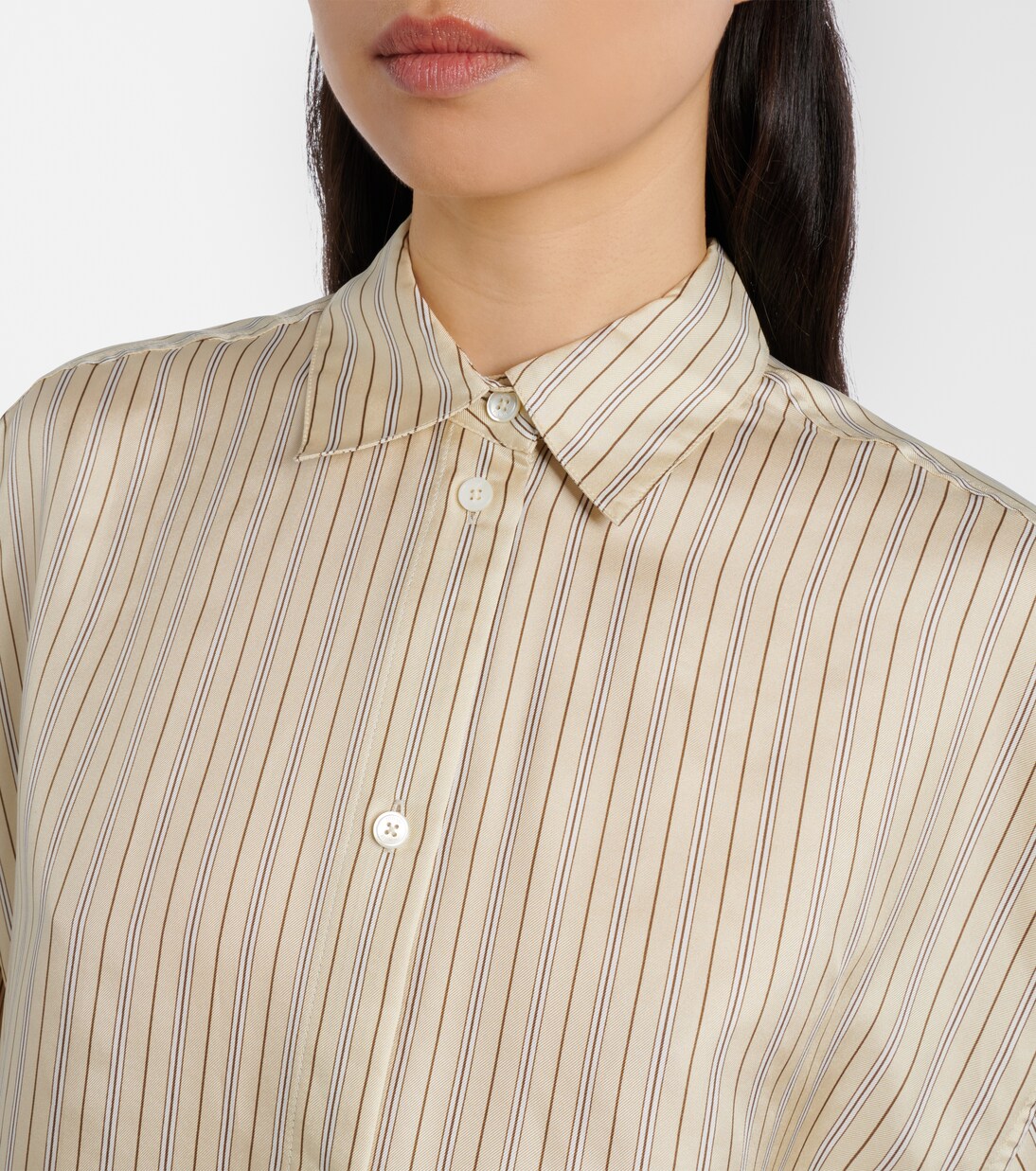Striped silk shirt | Toteme