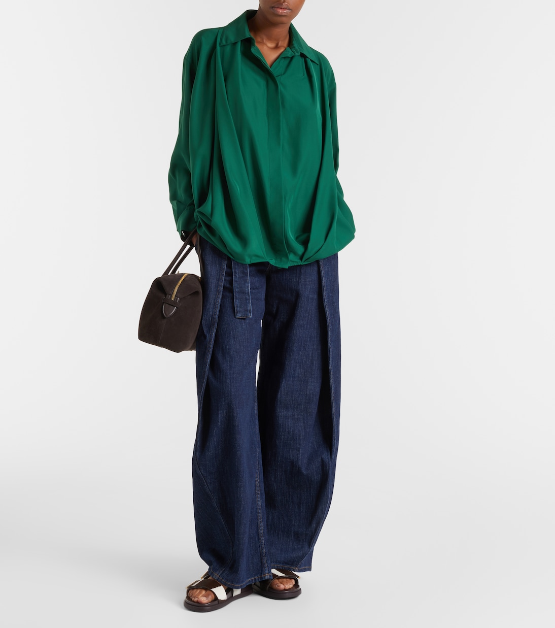 Zebra-print calf hair slingback sandals | Tod's