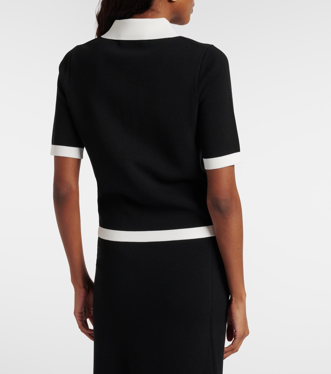 Ribbed-knit polo shirt | Nina Ricci