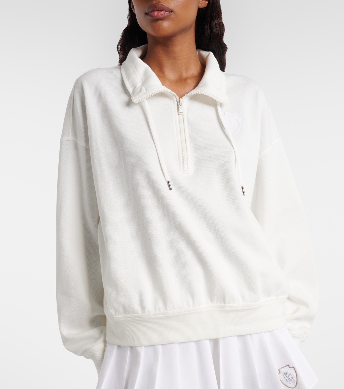 棉质混纺拉链运动衫 | Brunello Cucinelli