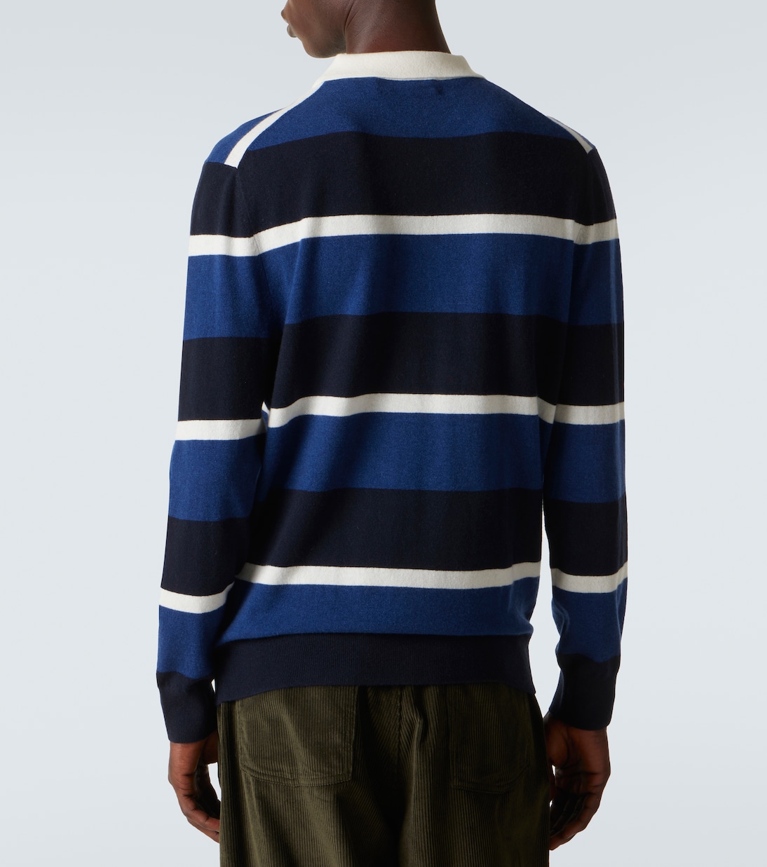 Striped cashmere polo sweater | Arch4