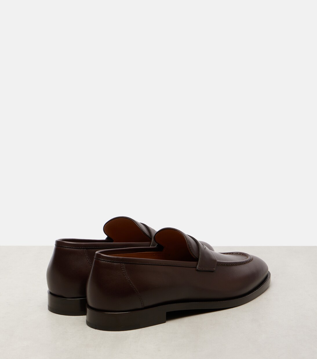 Sergio leather penny loafers | Loro Piana