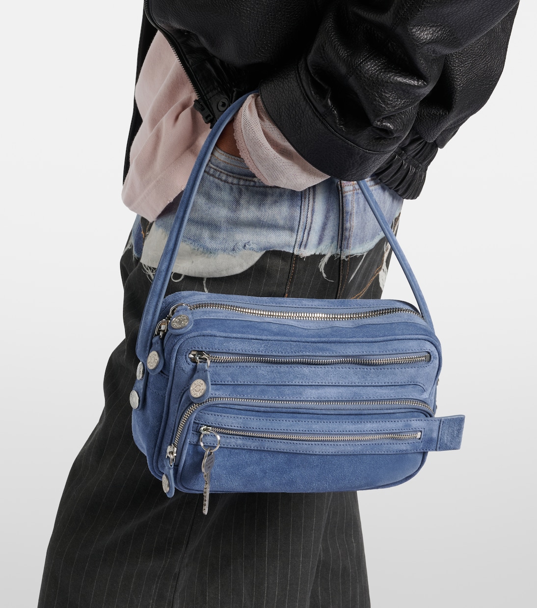 Camero Party suede shoulder bag | Acne Studios