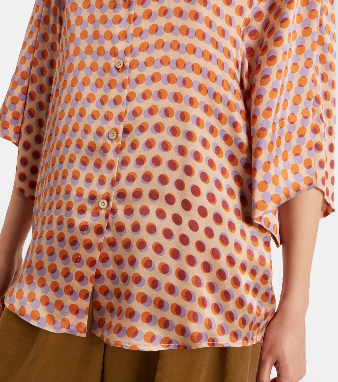 Polka-dot silk shirt | Dries Van Noten