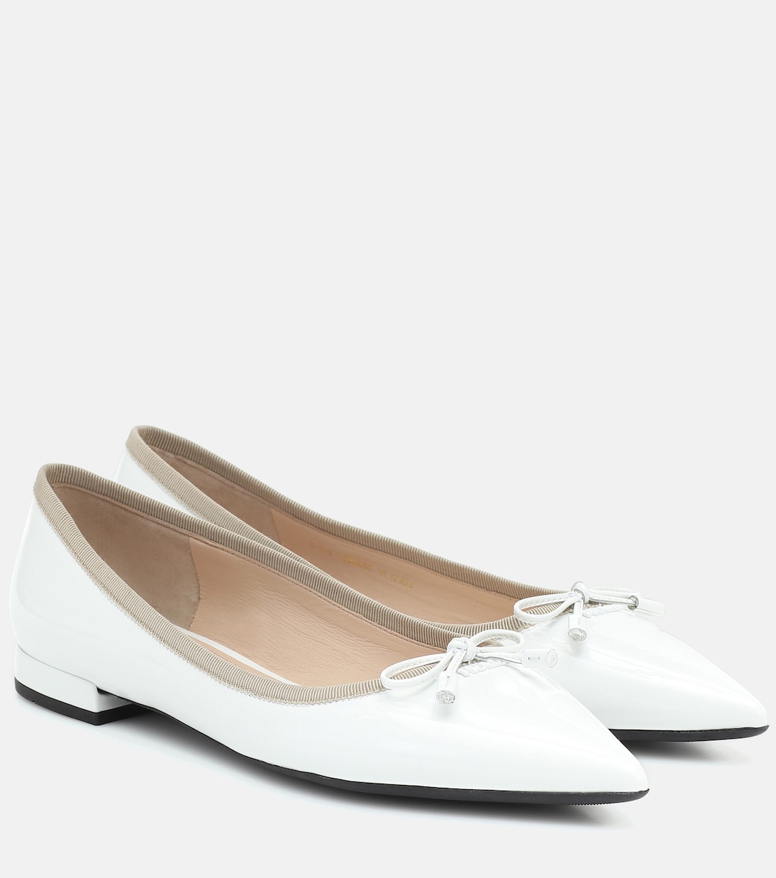 Ballerine in vernice con fiocco | Prada
