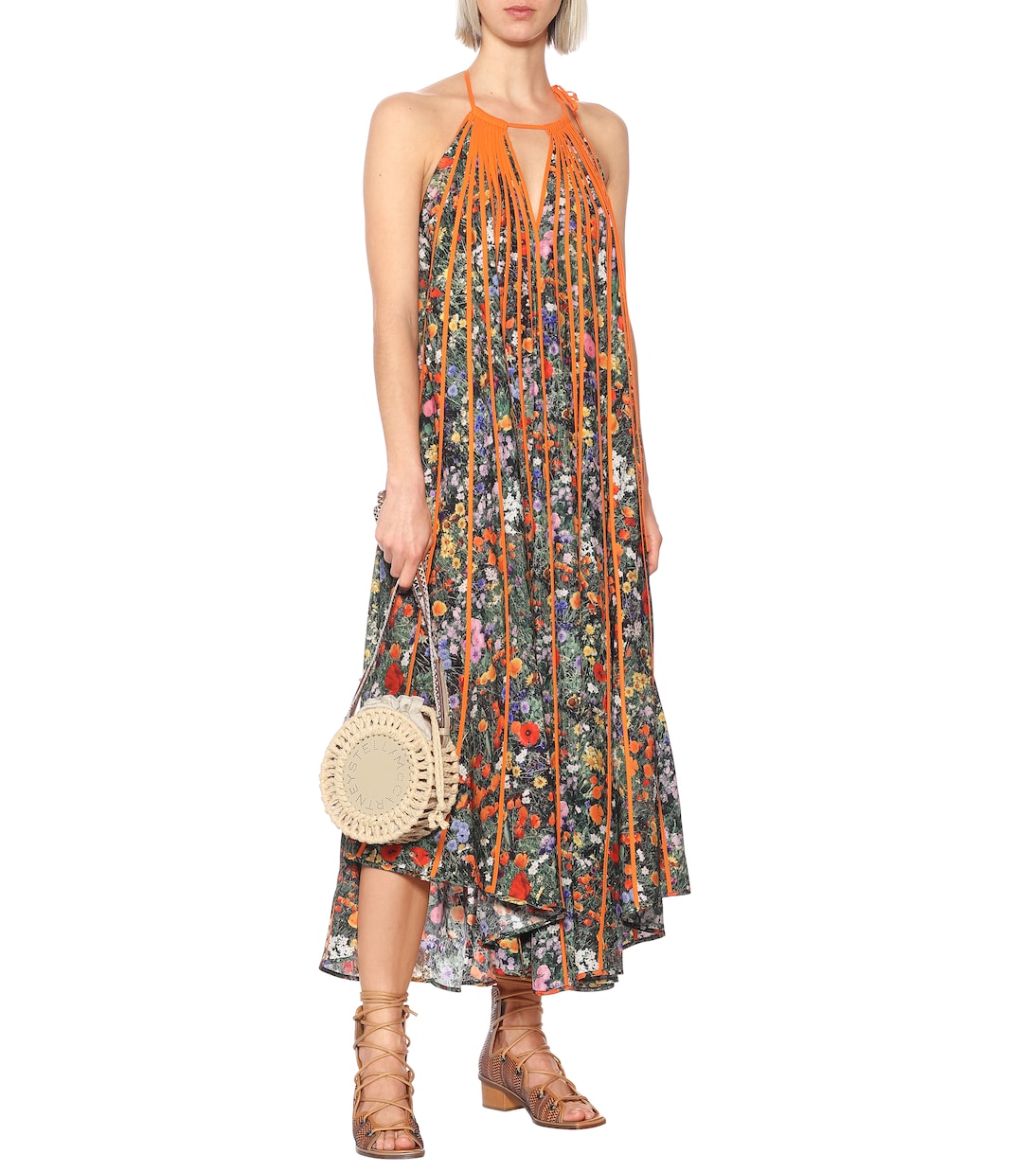 Abito Klara a stampa in seta | Stella McCartney