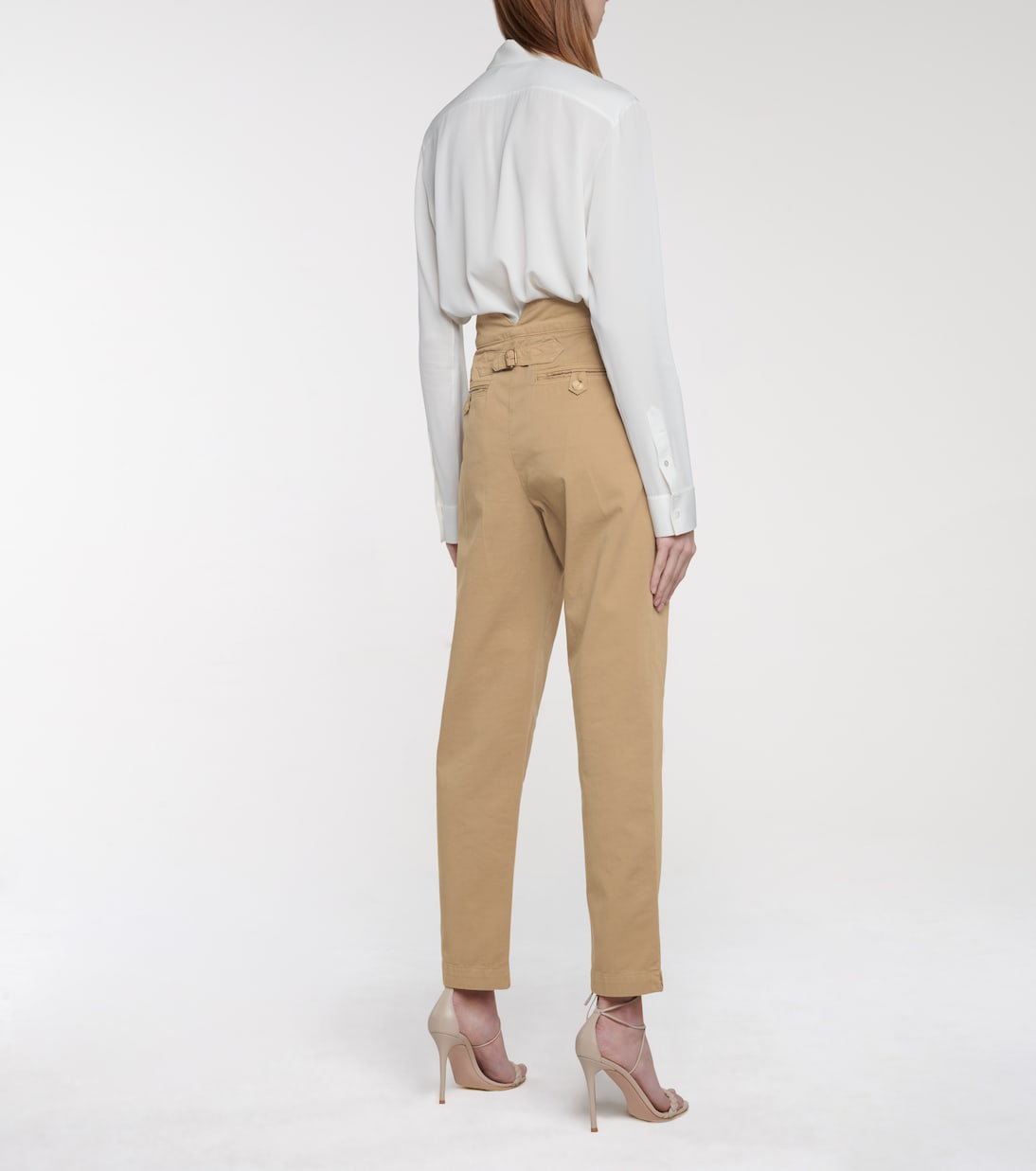 High-rise straight cotton pants | Etro