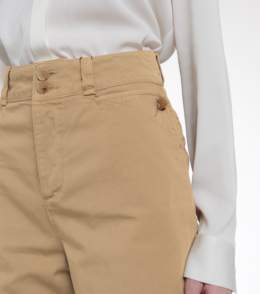 High-rise straight cotton pants | Etro
