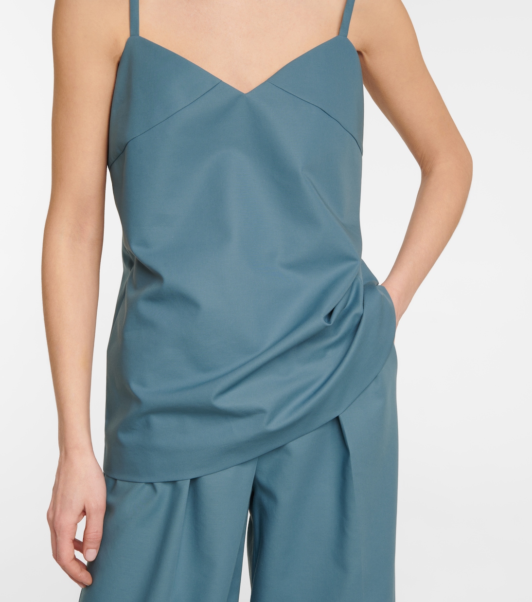 Austria cotton and gabardine camisole | Max Mara