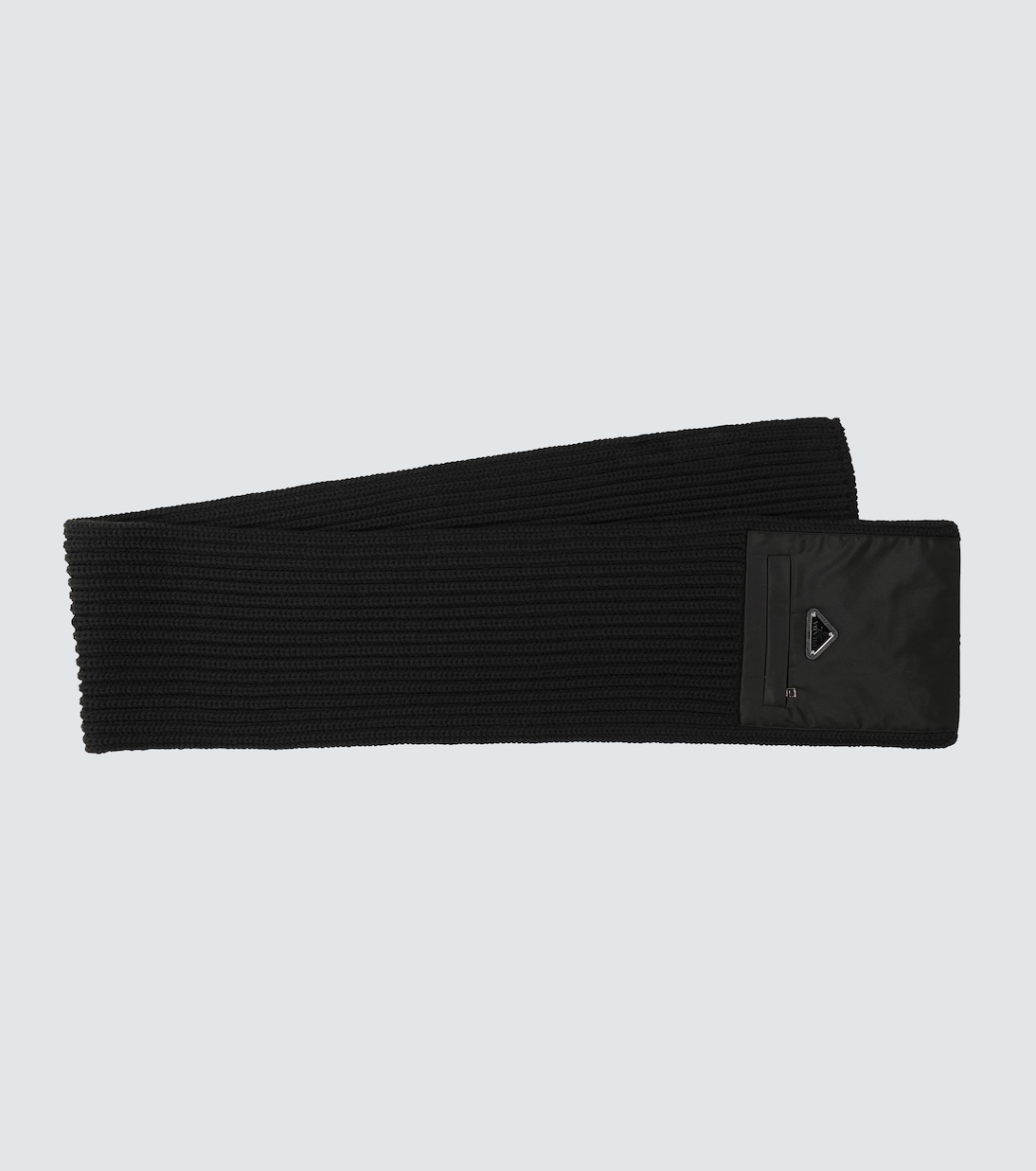 Wool and Re-Nylon gabardine scarf | Prada
