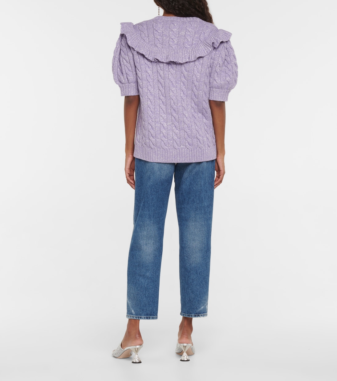 Pullover in misto lana lamé | Miu Miu