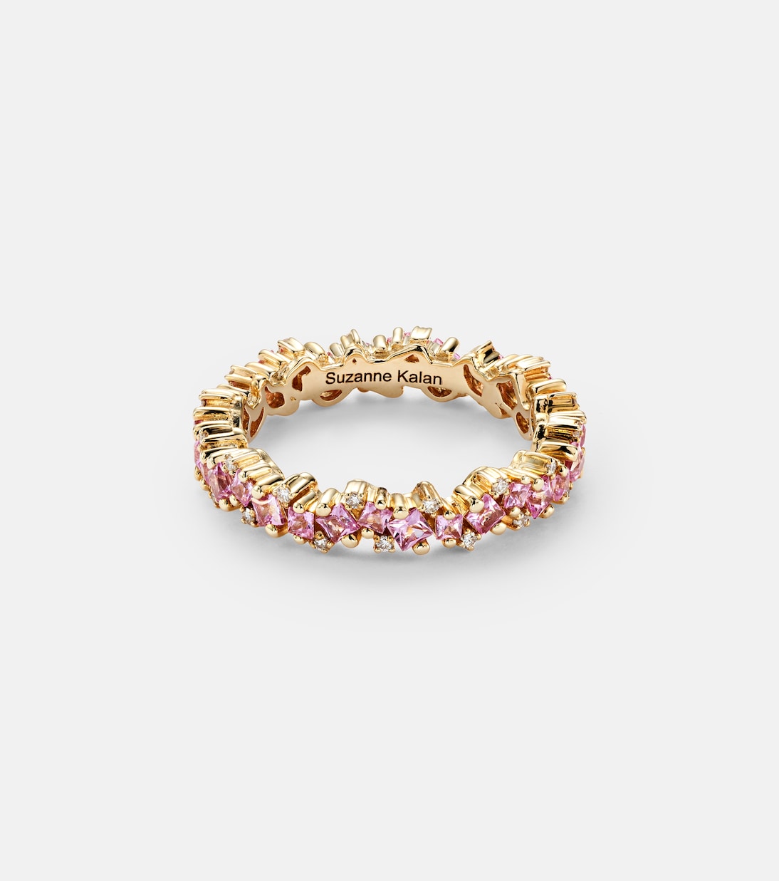 18kt gold ring with sapphires and diamonds | Suzanne Kalan