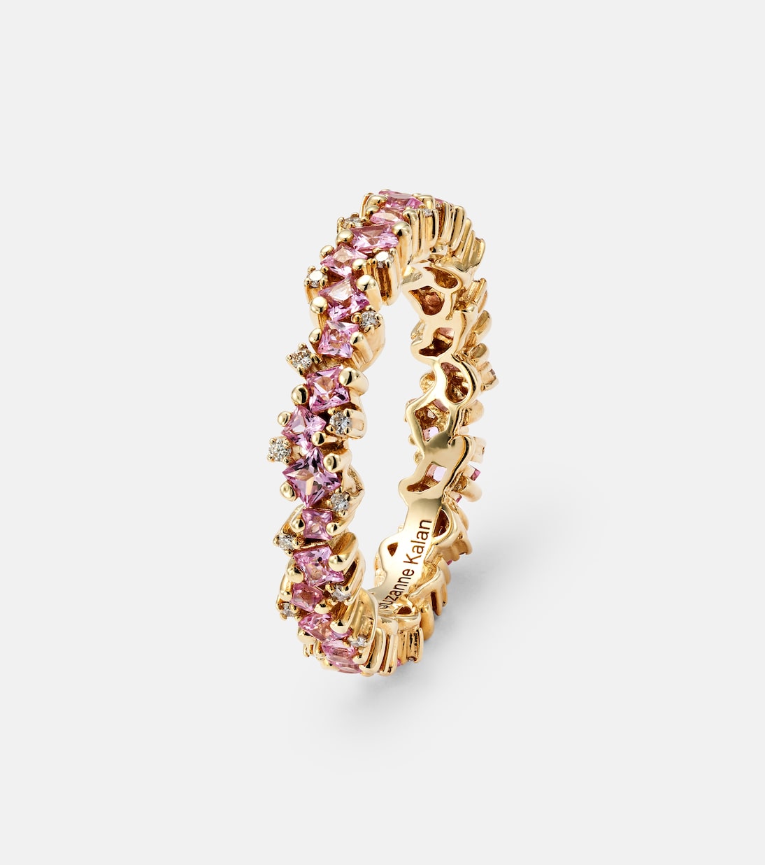 18kt gold ring with sapphires and diamonds | Suzanne Kalan