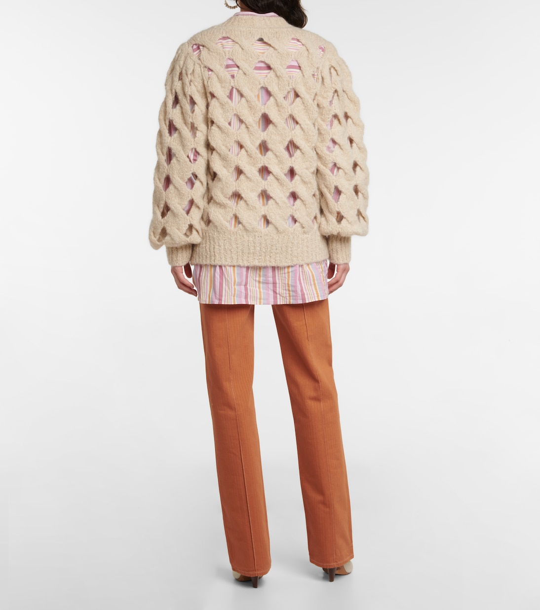 Eggie open-knit mohair wool-blend sweater | Isabel Marant