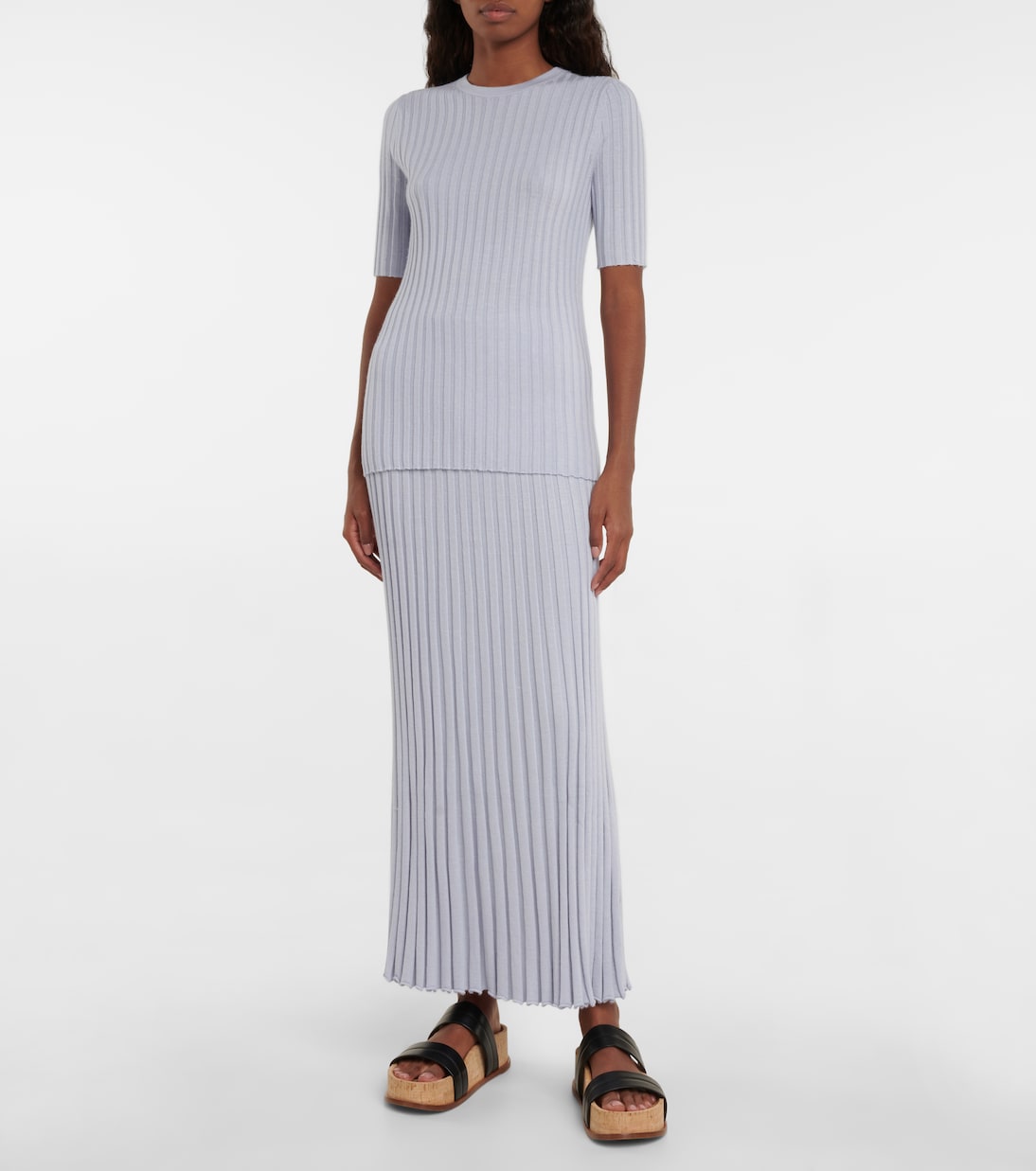 Falda midi Arie en mezcla de cachemir | Gabriela Hearst